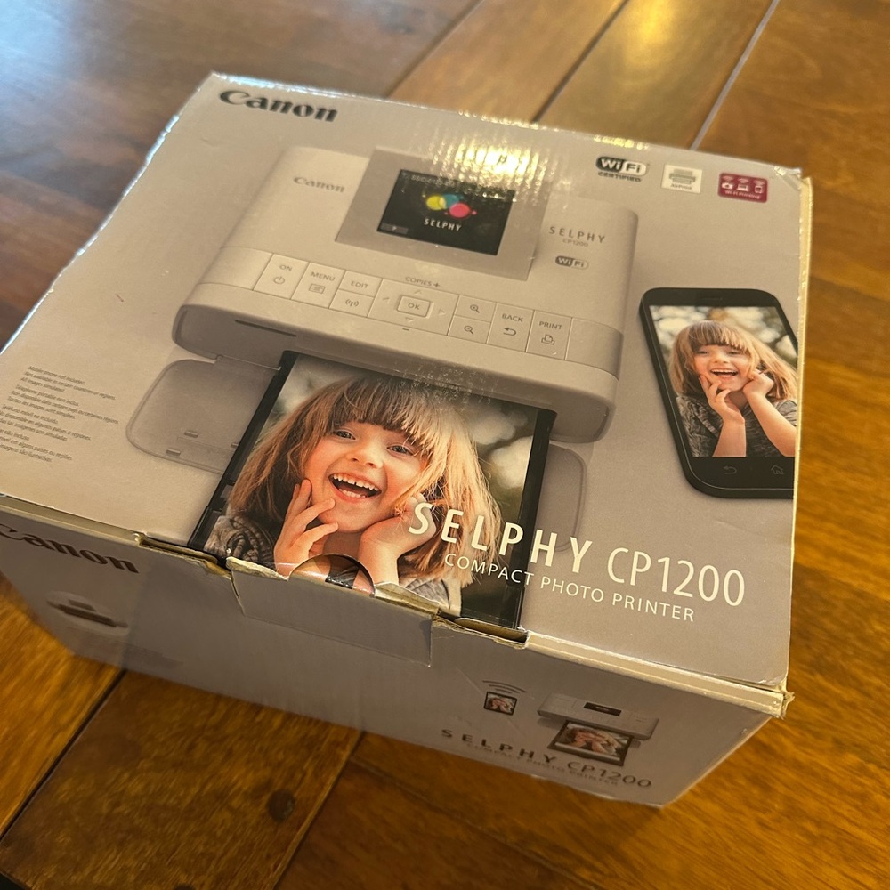 Canon SELPHY CP1200 Compact Photo Printer - White